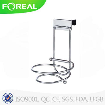 Folding Chromed Metal Wire Hair Dryer Holder